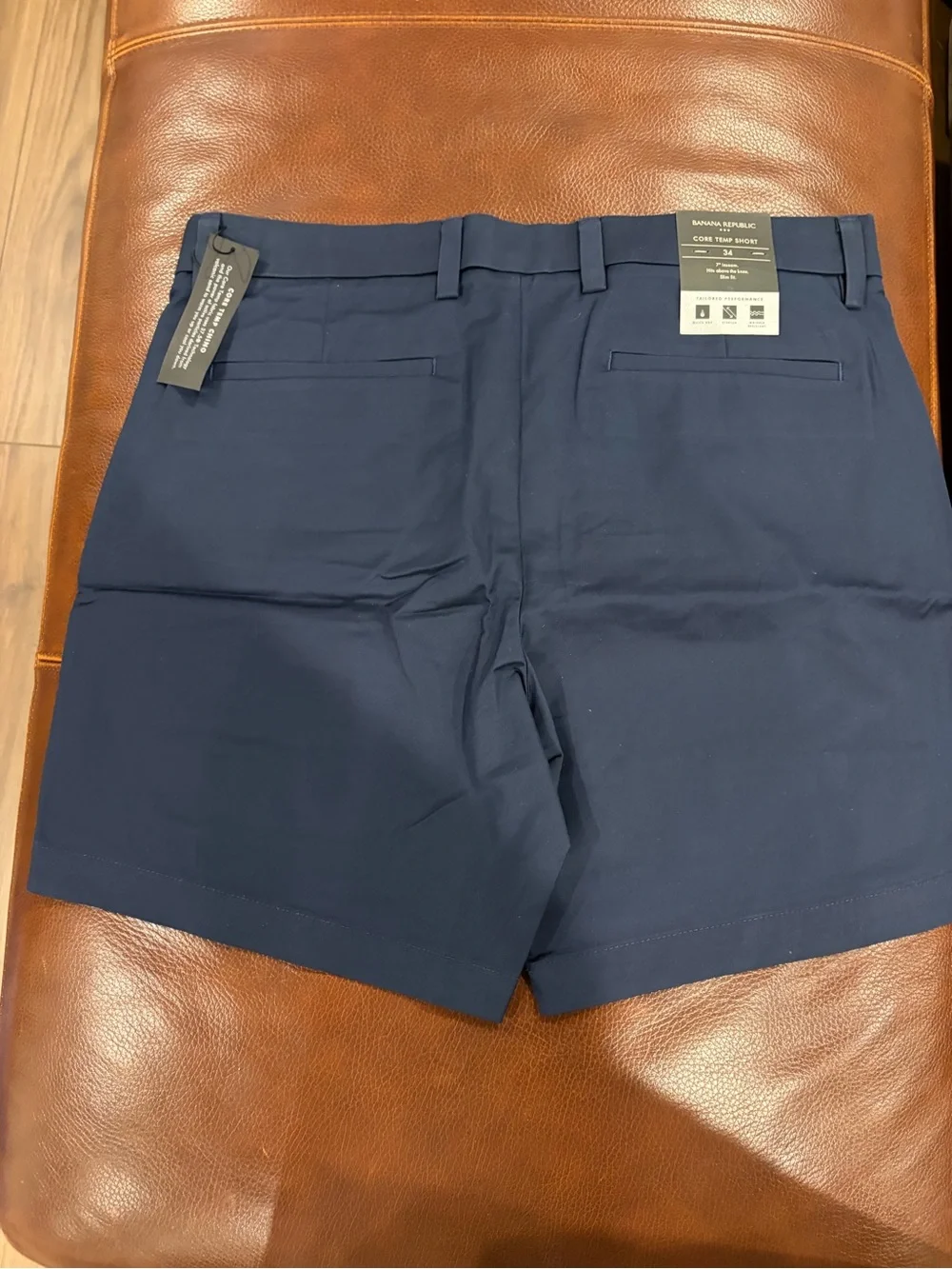 Banana Republic Navy Flat-Front Men's Shorts - 7